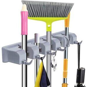 Mop and Broom Holder Wall Mount Heavy Duty Broom Holder Wall Mounted